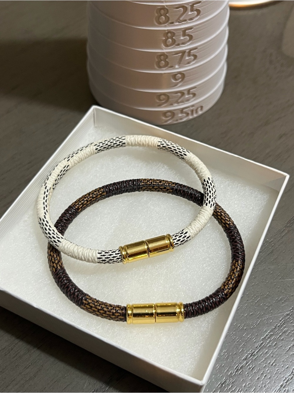 Brand New Checkered Magnetic Bracelets (Set of 2)